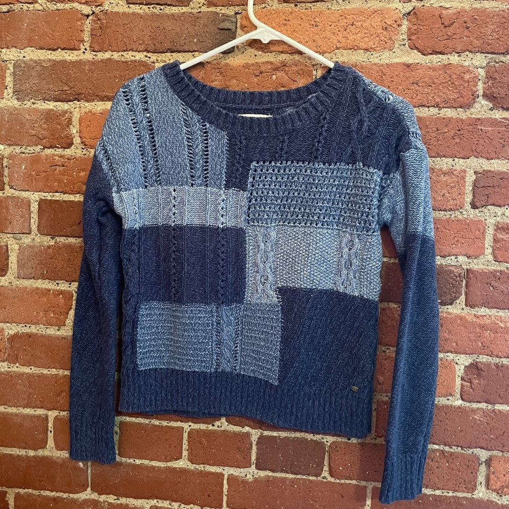Mixed Material Sweater